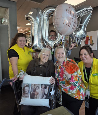 Asda Handsworth customer Alma celebrates 104th birthday